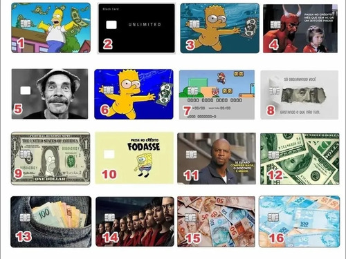 10 Adesivo Película Slim Cartão De Crédito Débito