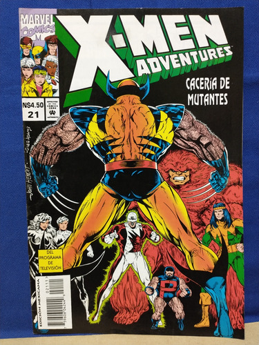 X-men Adventures Vol.1 No.21 Cacería De Mutantes 1995 (Usado)