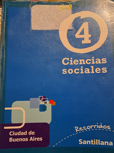 Libro Ciencias Sociales 4   Caba Santillana Usado