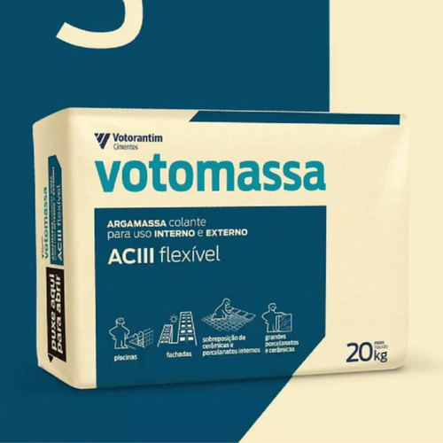 Argamassa Votomassa Ac Iii Flexível Cinza 20kg Votorantim