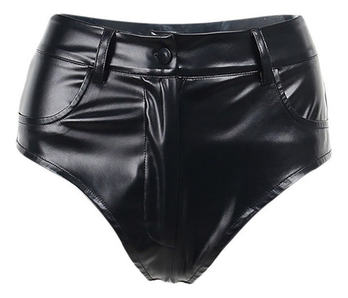 Pantalones Cortos Elásticos Ajustados De Cintura Alta Mujer