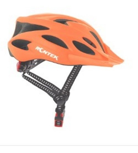 Capacete Rontek  Laranja Com Led Com Regulagem (54/61cm).