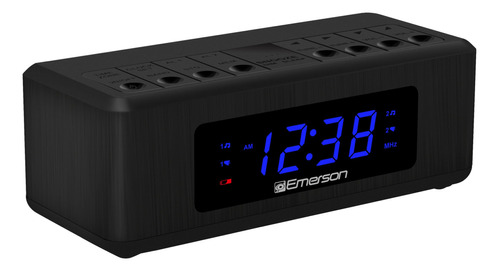 Emerson Radio Despertador Dual Am/fm Con Pantalla Led Azul D