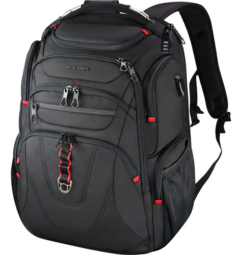 Mochila Kroser 17.3 Laptop Xl Repelente Al Agua Negra