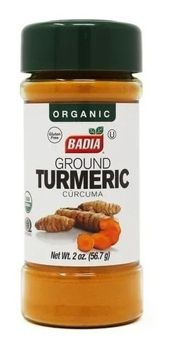 Cúrcuma Orgánica Molida Badía  X56.7g Origen Usa Kosher