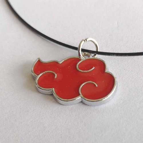 Imagem 4 de 4 de Colar Akatsuki Nuvem Vermelha Anime Naruto Cosplay Geek