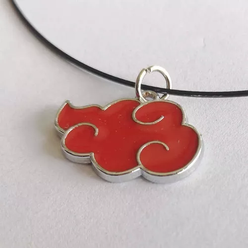 Naruto: Nuvens Vermelhas da Akatsuki Medalha (Colar Cordão