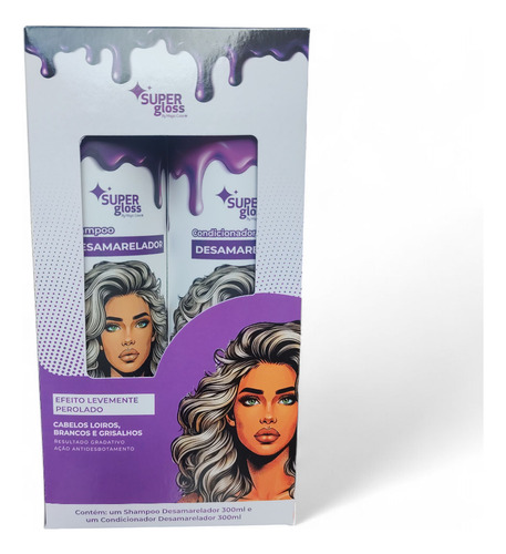 Kit Shampoo E Condicionador Super Gloss Efeito Perolado