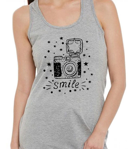 Musculosa Smile Sonrie Fotos Camara Flash