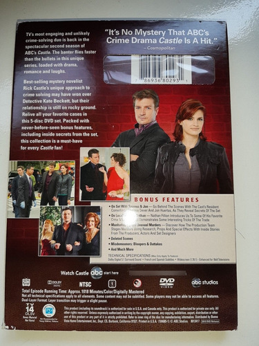Castle Serie 2a Temporada Completa 5 Dvd