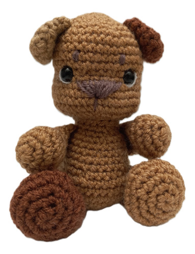 Perro Bebé  Tejido A Mano En Técnica De Amigurumis 