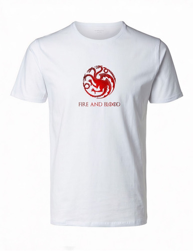 Polera Targaryen Fire And Blood Game Of Thrones Estapadas