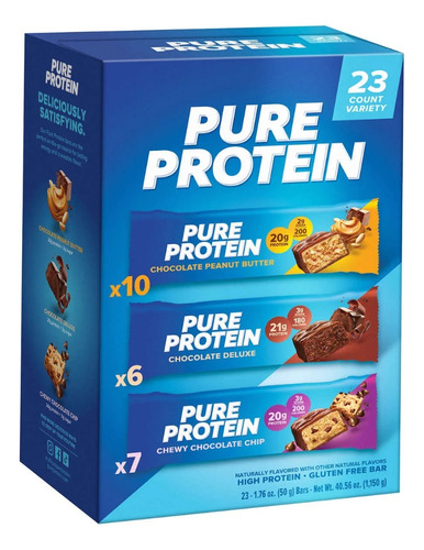 Pure Protein Bar Barras De Proteinas 23 Unid Variety Pack