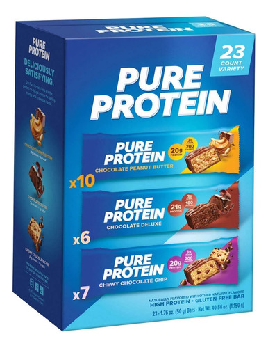 Pure Protein Bar Barras De Proteinas 23 Unid Variety Pack
