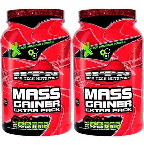 2 Gainer Htn 3 Kg Whey Protein Carbos Y Aminos Ganador Peso A Base De Proteína Carbohidratos Vitaminas Minerales Aminos