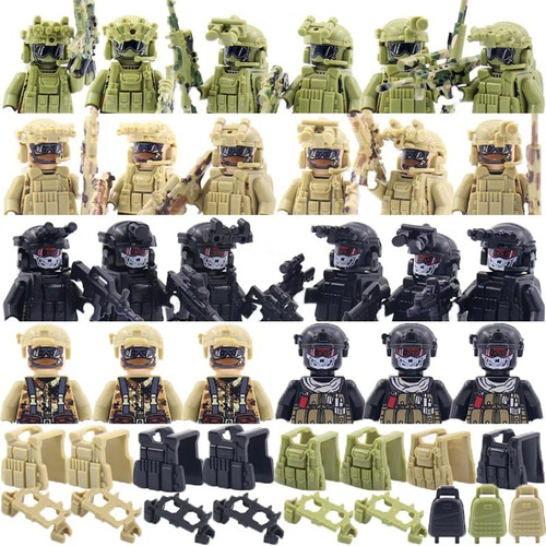 N-m Bloques De Construccion Figuras De Militares , Fuerzas 