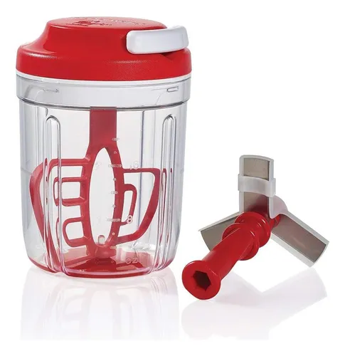 Tupperware Turbo Chef Herb Smart Chopper 730ml 24.6 Oz (rojo