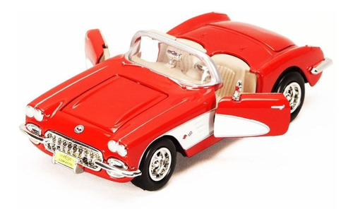 Chevy Corvette Convertible Rojo Showcasts Bascula Modelo