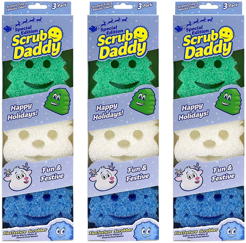 Juego De Esponjas Scrub Daddy Para Multiples Superficies (3)