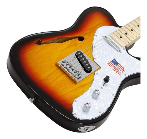 Guitarra Eléctrica Sx Telecaster Vintage Hollow Body Funda