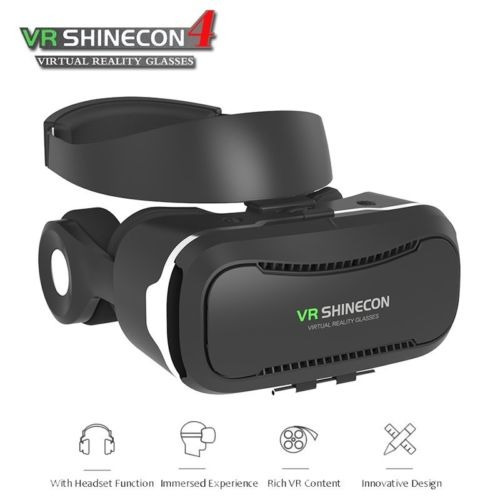 Auriculares De Realidad Virtual Vr Shinecon Con Auriculares 