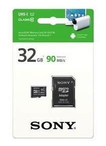 Memoria Micro Sd 32gb Sony 4k Clase 10 De 90mb/s