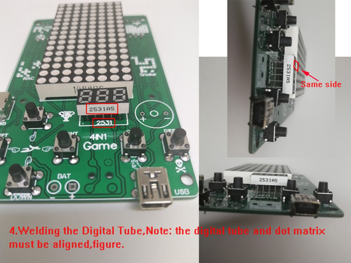 Diy Kit Electronico Maquina De Juego Tetris, Snake, Etc