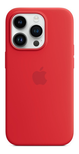 Funda Apple Silicona Magsafe iPhone 14 Pro  (product)red Color (product)red Liso