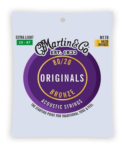 Encordado Guitarra Acustica Martin Originals