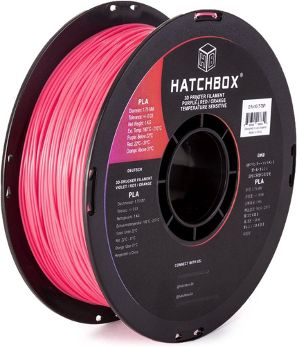 Filamento Para Impresora 3d Hatchbox, Pla 1,75mm