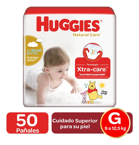 Pañales Natural Care Etap 3 50u - Unidad a $1090