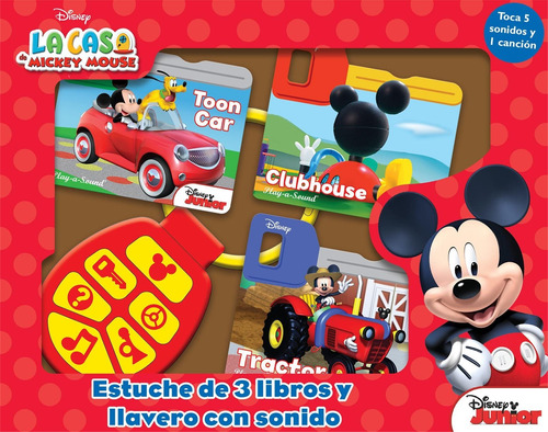 La Casa De Mickey Mouse Llavero Musical Con 3 Libros - Dial