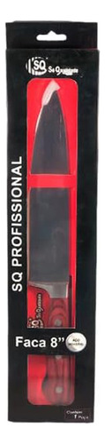 Faca Profissional Em Aço Inoxidavel Cabo Anatomico Faca N8 Cor Marrom