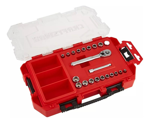 Craftsman Set Matraca Y Dados Universal 19p 1/4 Sae/mm