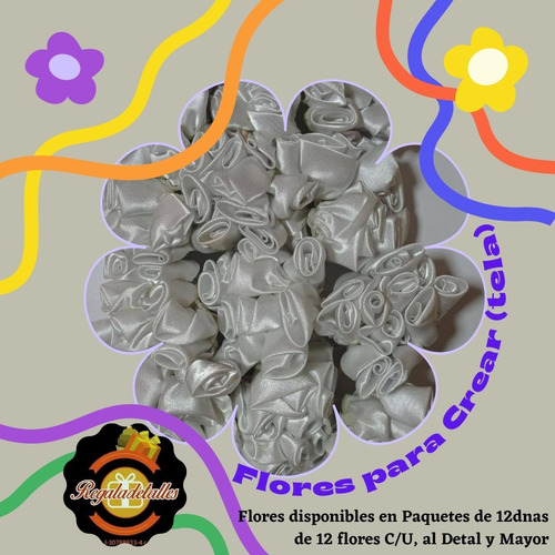 Imagen 7 de 9 de Flores Decorativas Para Recuerditos, Adornos, Manualidades