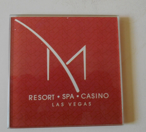 Porta Vasos Coasters De Cristal Souvenir Del Casino M Vegas