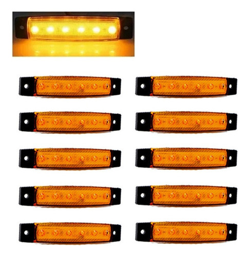 10 Piezas De 6 Luces Traseras Led Para Camión/barco/remolque