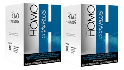 Homo Plus 2 Cajas 60 Sobres - U - Unidad a $112944