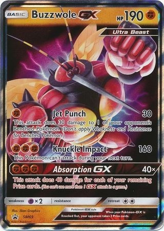 Buzzwole Gx Sm69 Promo Ultra Raro Pokemon Tcg