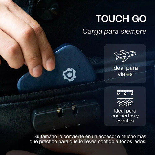 Power Bank Inalámbrico Magsafe 10,000 Mah, Ultra Portátil Color Azul