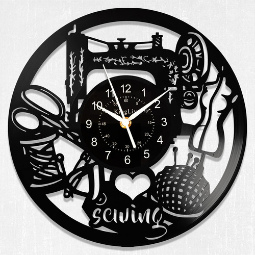 Reloj De Pared Redondo De Vinilo Decorativo Personalizable P
