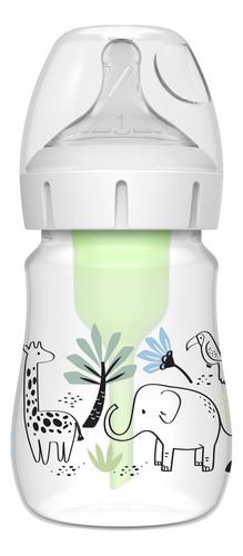 Biberón Dr Brown's Boca Ancha 5Oz/150Ml Options+ Anticólicos Decorado Selva 0m+