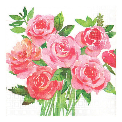 Imagen 2 de 6 de Servilletas Decoupage Set Las Rosas Laura Craft