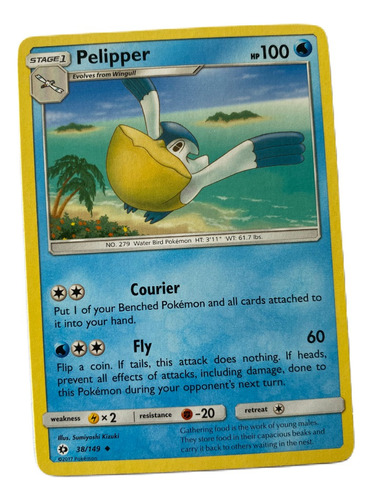 Pelipper Carta Pokémon Original Tcg Inglés