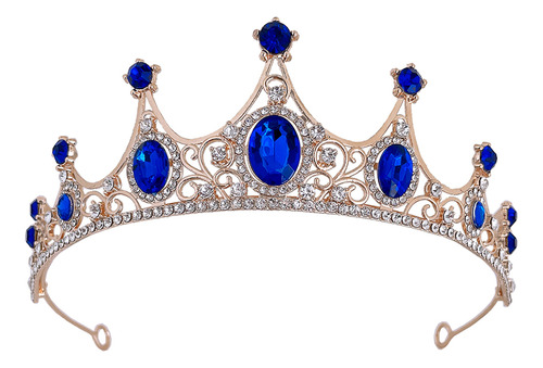Tiara De Diamantes De Imitación Con Corona De Boda, Accesori