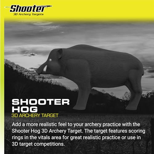 Field Logic 3d Archery Hog Target, Black, One Size