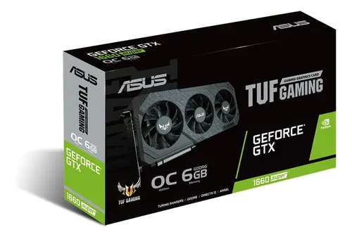 Placa De Vídeo Nvidia Asus Tuf Gaming Geforce Gtx 1660 Super