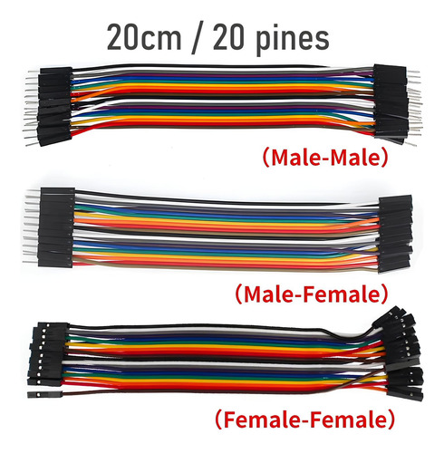 Kit De 60 Cables De 20cm Dupont, Proyectos Arduino, Diy, Etc