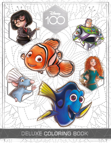 Disney 100 Libro Para Colorear Deluxe 80 Páginas