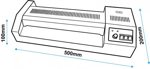 Plastificadora A3 Met Lm 330 + 100 P A4 + 1 Bob + Guillotina